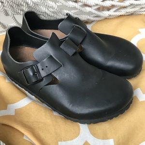 Birkenstock London Black Leather Loafer